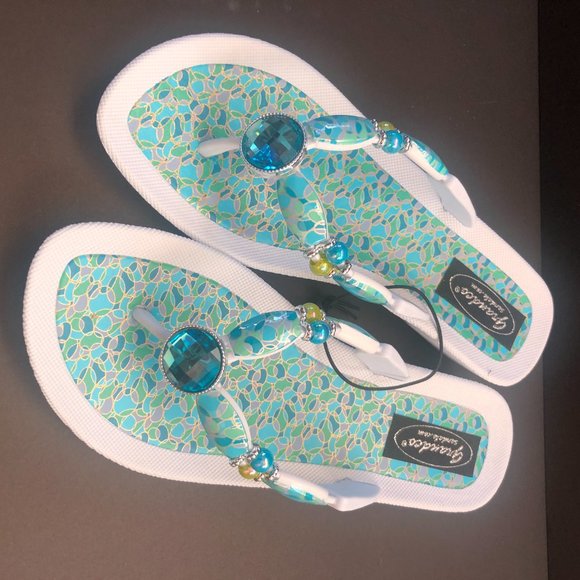 Grandco Sandals ~ Ocean ~ White Sole - Picture 3 of 5